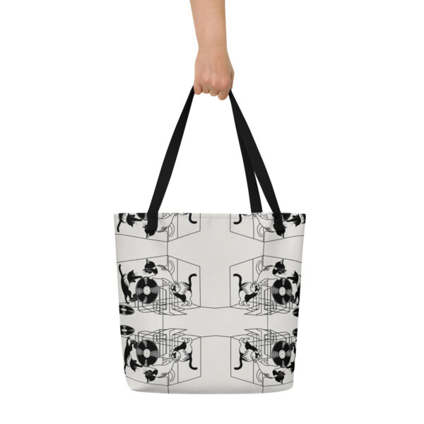 Spin & Scratch Large Tote Bag - Image 4