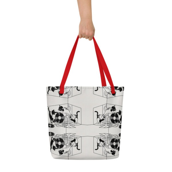 Spin & Scratch Large Tote Bag - Image 6