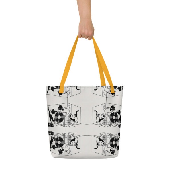 Spin & Scratch Large Tote Bag - Image 8