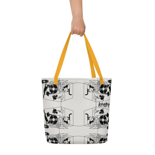 Spin & Scratch Large Tote Bag - Image 7