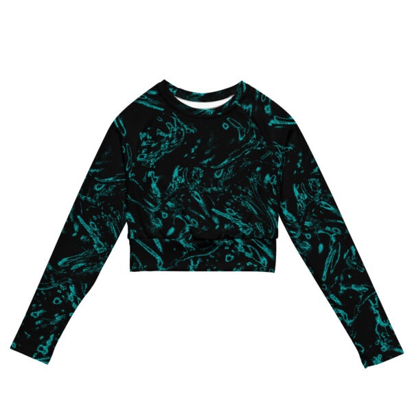 Waves Recycled long-sleeve crop top