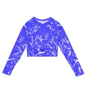 Waves Recycled long-sleeve crop top