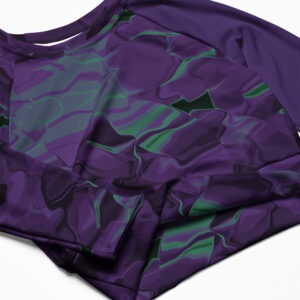 Nebula Recycled long-sleeve crop top