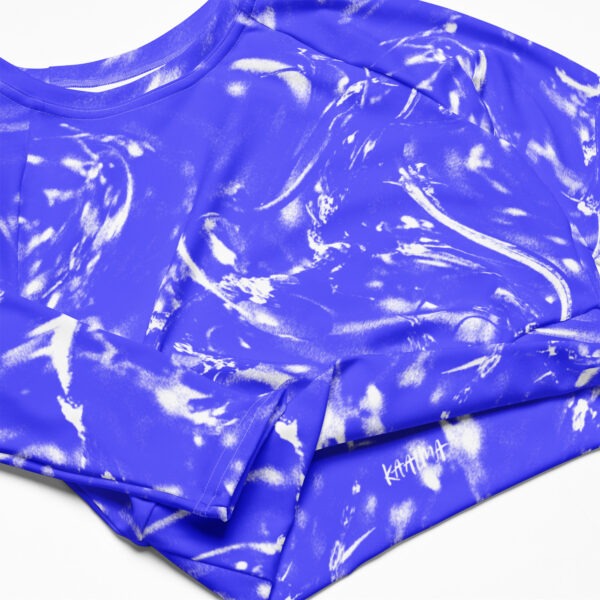 Waves Recycled long-sleeve crop top - Image 2