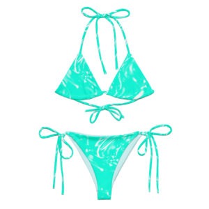 Waves recycled string bikini
