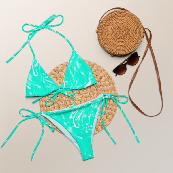 Waves recycled string bikini - Image 4