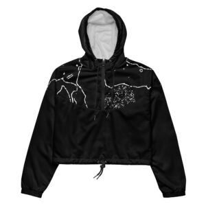 Universe cropped windbreaker