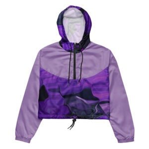 Nebula Lilac cropped windbreaker