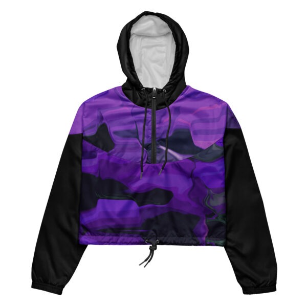 Nebula Noir cropped windbreaker
