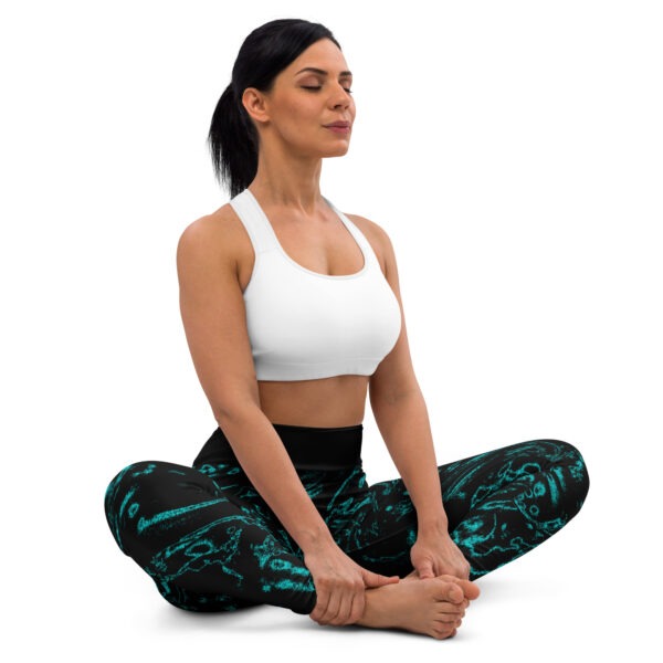 Waves Yoga Leggings - Image 2